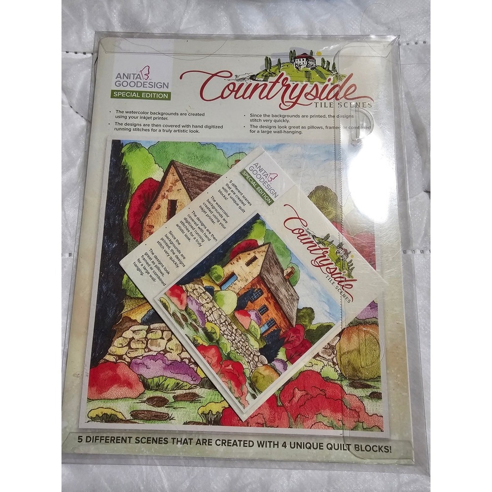 Anita Goodesign Countryside Tile Scenes Embroidery Designs CD‎ Special Edition